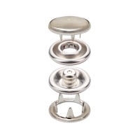 Prong Snap Button with Transparent Cap